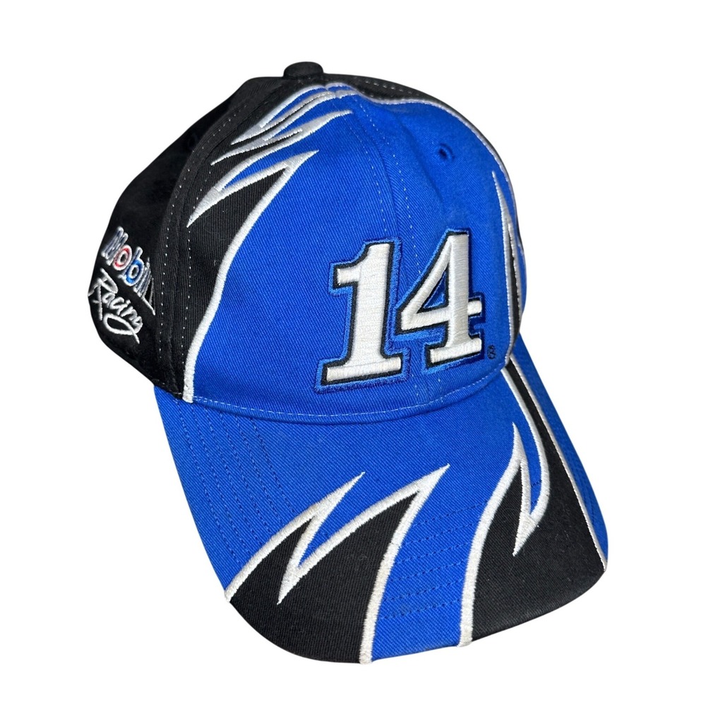Sawtooth Chase Authentics NASCAR Tony Stewart 14 Mobil 1 Racing Hat Blue Black